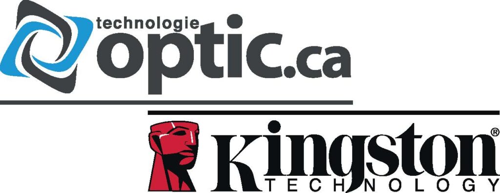 Logo Optic.ca + Kingston Technology