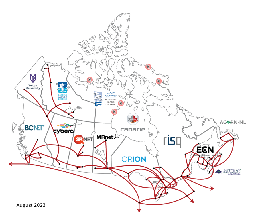 Carte du RNRE du Canada 2024