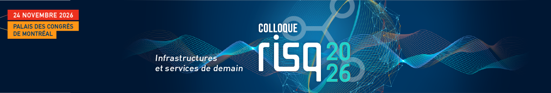 Visuel promotionnel du Colloque RISQ 2026, le 4 novembre 2026 au palais des congrès de Montréal
